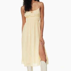 Aritzia Tampico Yellow Genoa Dress